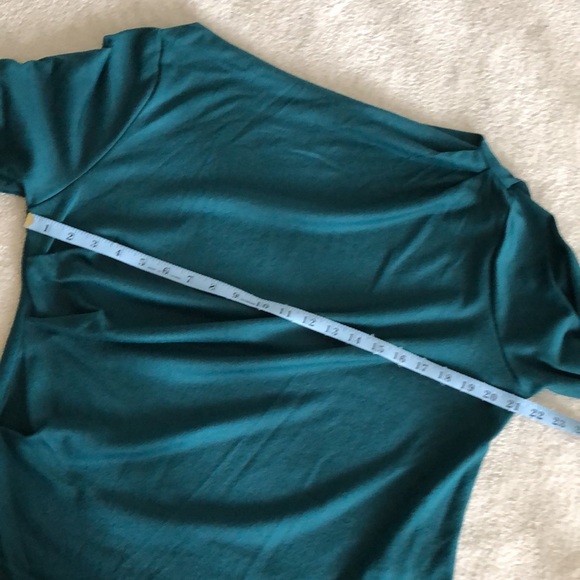 Boatneck teal blue longsleeve knit - Picture 6 of 10
